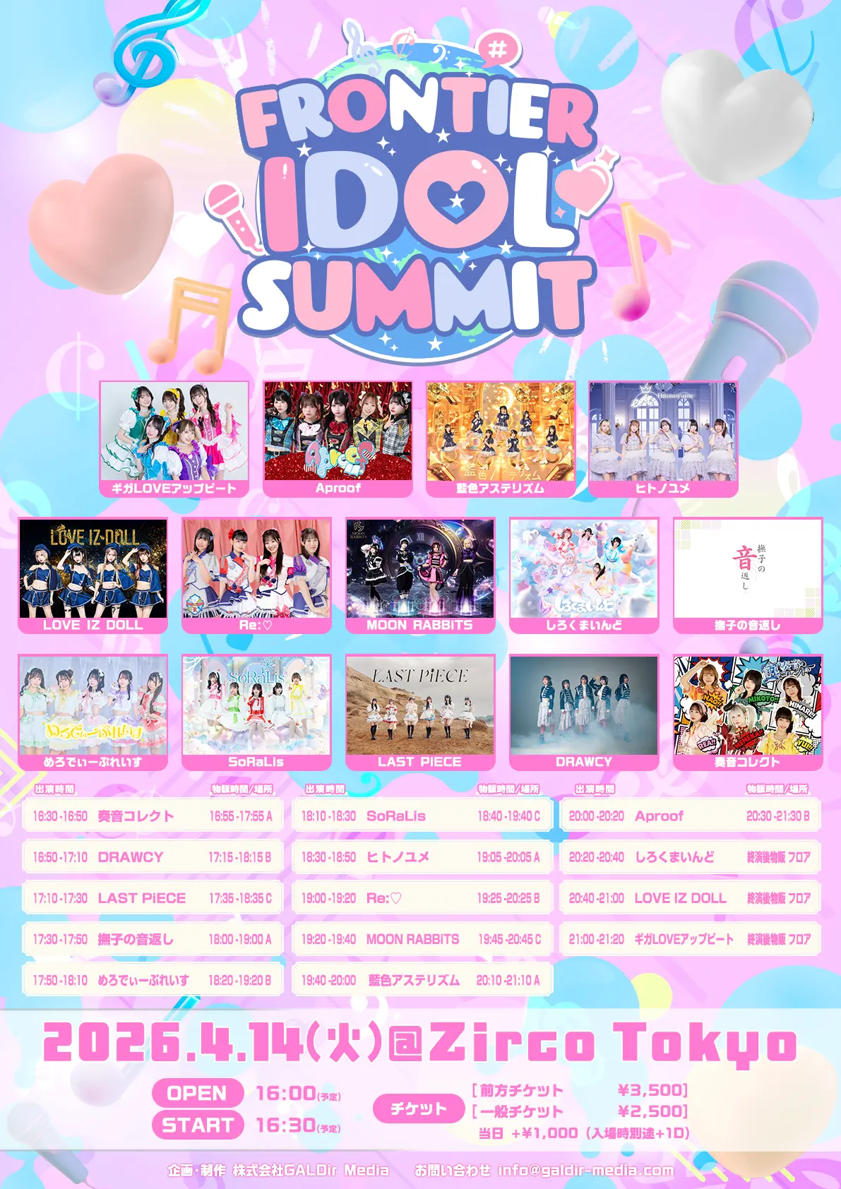 FRONTIER IDOL SUMMIT @Zirco Tokyo | Zirco Tokyo