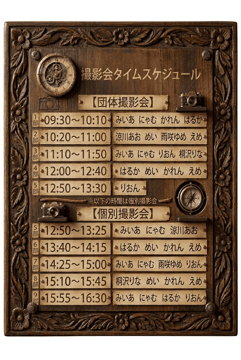 Asterhythm 撮影会 個別撮影会/団体撮影会 | Gallery-O18・Les fleurs　レ・フルール(東京都)