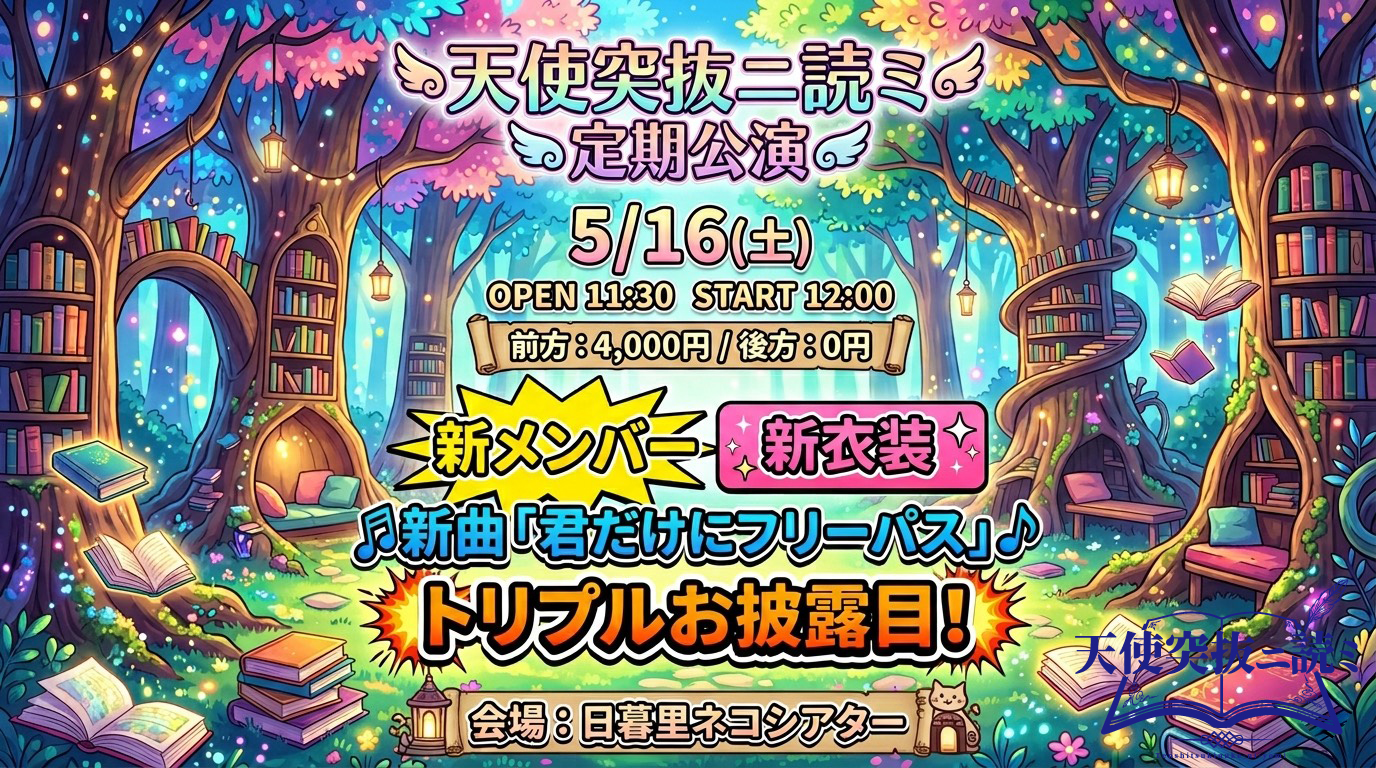天使突抜ニ読ミ　定期公演 in ネコシアター | 日暮里ネコシアター(東京都)
