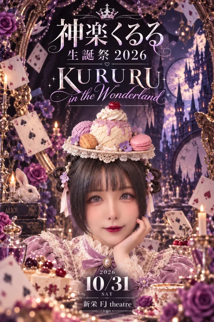 神楽くるる生誕祭2026-KURURU in the Wonde… 告知画像