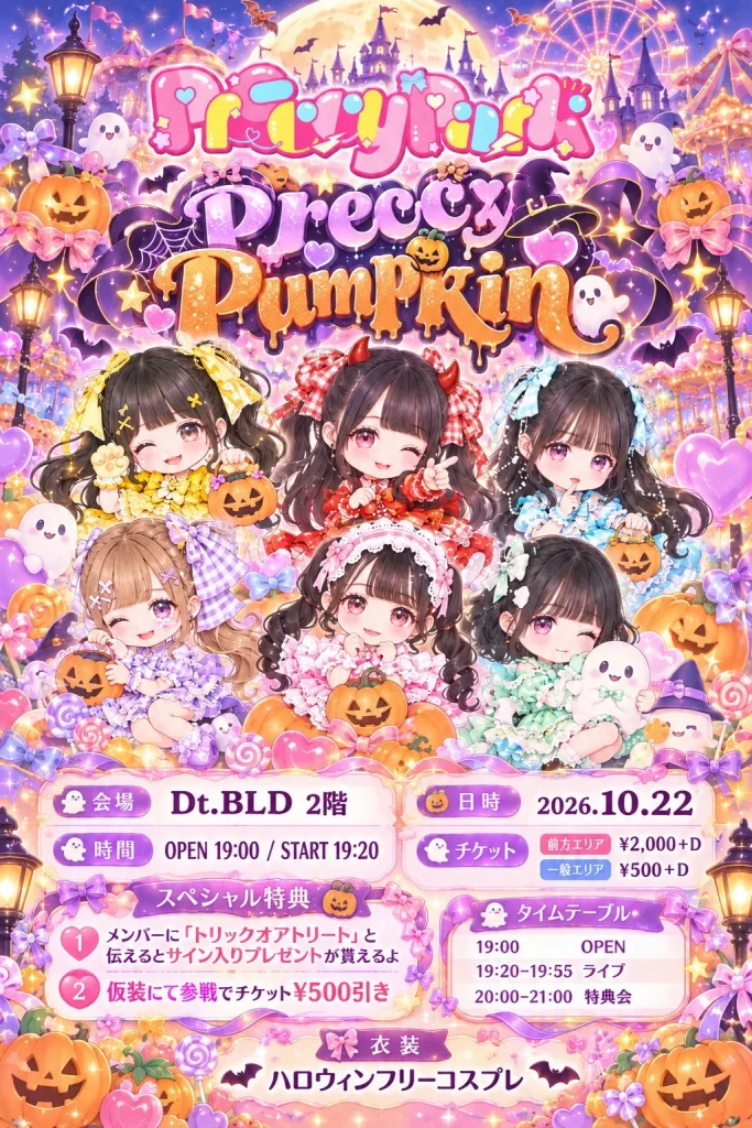 【10/22】Preccy Pumpkin 告知画像