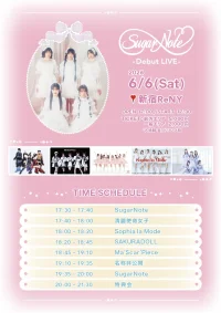𓈒 ˖𐙚 SugarNote Debut LIVE ⑅ॱ˖• | 新宿ReNY